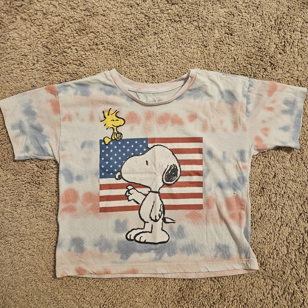 Peanuts Snoopy Patriotic Tie-Dye T-Shirt